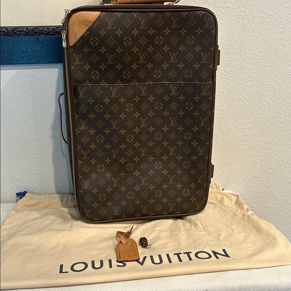 Louis Vuitton Monogram Pegase 55 +Dust bag+ Luggage tag + lock/keys and COA - Picture 1 of 17